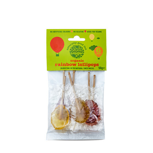 Biona Organic Regnbue Slikkepinde Økologisk | 50 gr fra Biona Organic på Mecindo.dk