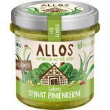 Allos Smørepålaeg Spinat Og Pinjekerner Økologisk Farm Vegetables | 135 gr fra Allos på Mecindo.dk