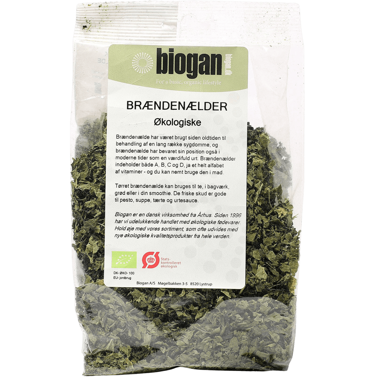 Biogan Økologiske Brændenælder | 50 g fra Biogan på Mecindo.dk