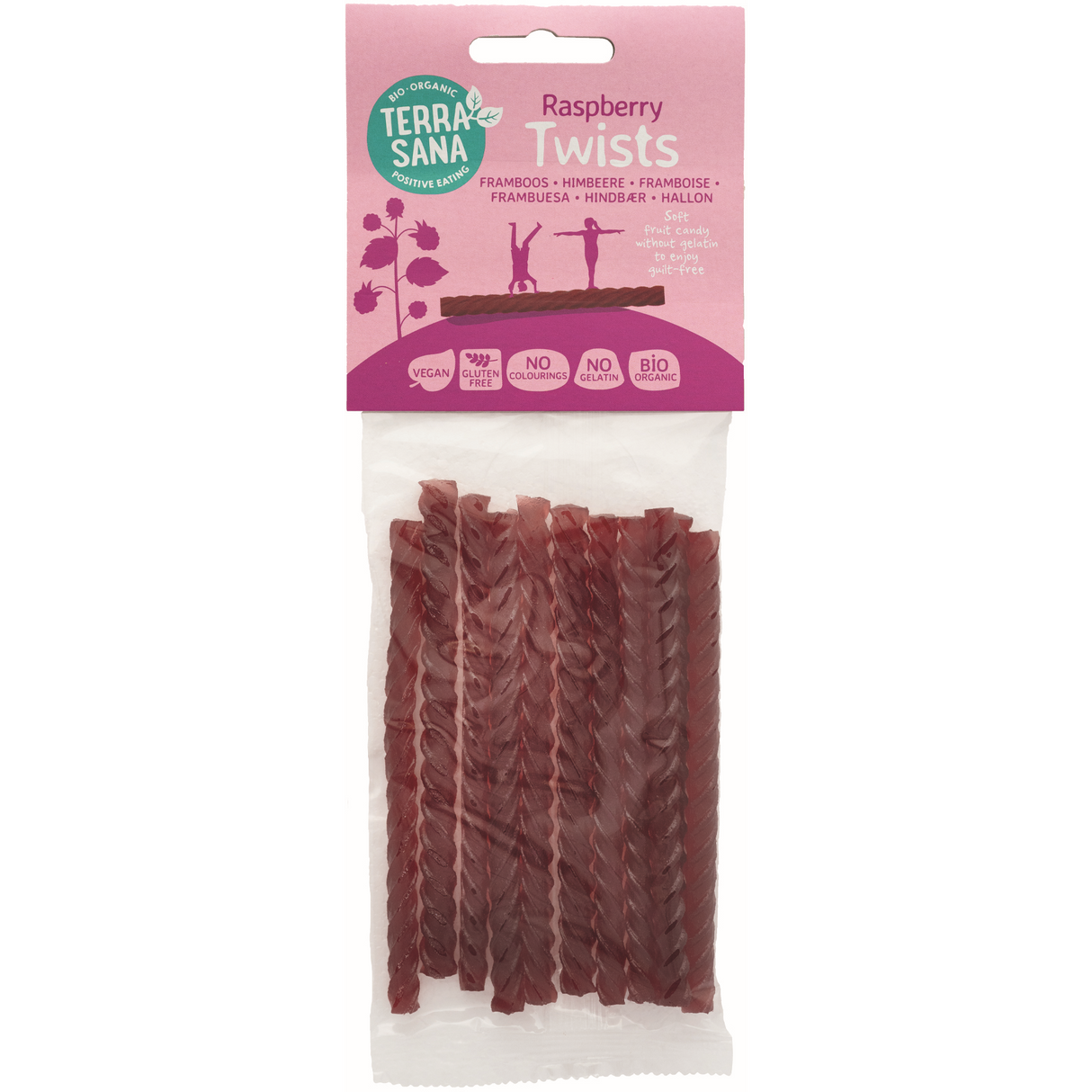 Terrasana Frugtstænger Twist Hindbær Økologisk | 75 g