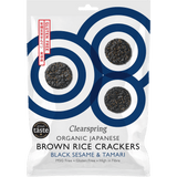 Clearspring Rice Cracker Økologisk | Black Sesame fra Clearspring på Mecindo.dk