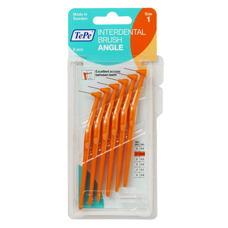 TePe Angle Mellemrumstandbørster Orange | 6 stk fra TePe på Mecindo.dk