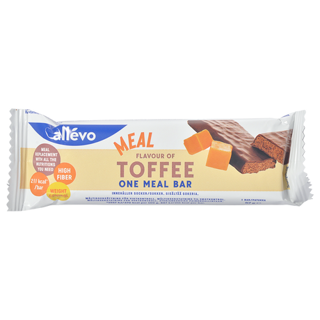 Allevo One Meal Toffee Bar | 57 gr fra Allevo på Mecindo.dk
