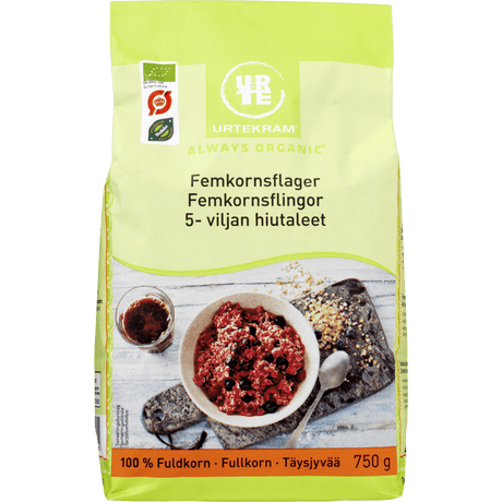 Urtekram Femkornsflager Økologisk | 750 g