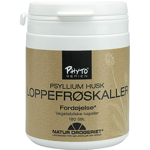 Natur-Drogeriet Loppefrøskaller Kapsler | 180 kapsler fra Natur-Drogeriet på Mecindo.dk