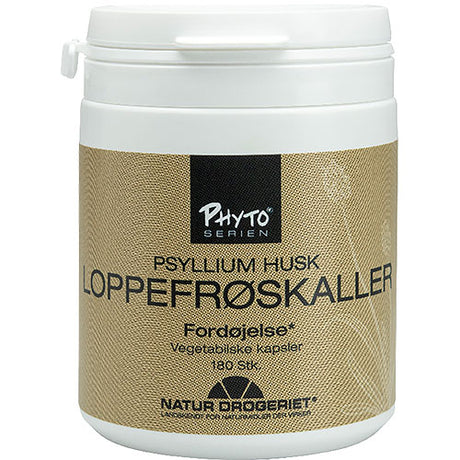 Natur-Drogeriet Loppefrøskaller Kapsler | 180 kapsler fra Natur-Drogeriet på Mecindo.dk
