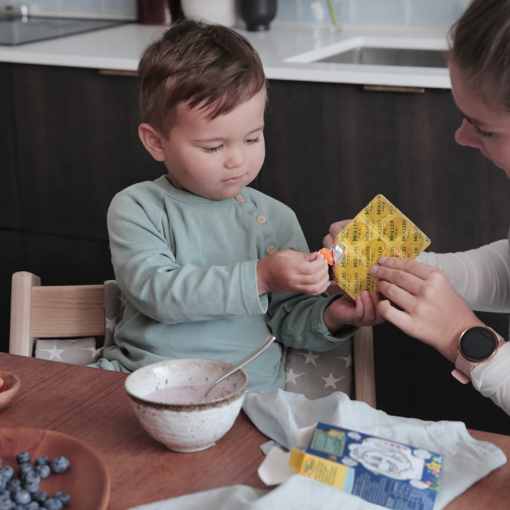 Möller's Tran Omega-3 Fisk Jordbaer | 45 gummies fra Möller's Tran på Mecindo.dk