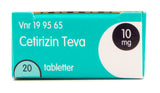 Cetirizin Mod Allergi | 20 Tabl. fra Otinova på Mecindo.dk