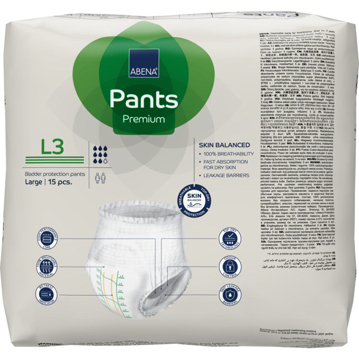 Abena Premium Pants (15 stk) | L3 fra Abena på Mecindo.dk