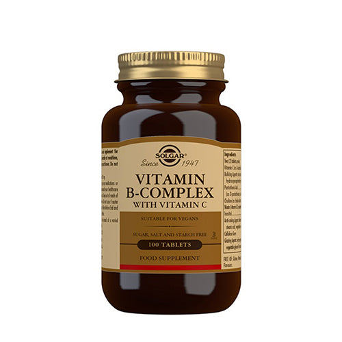 Solgar Vitamin B-complex + C | 100 Tabl. fra Solgar på Mecindo.dk