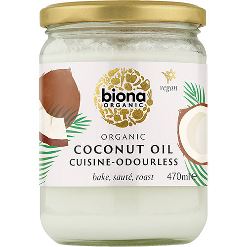 Biona Organic Kokosolie Smagsneutral Økologisk | 470 ml fra Biona Organic på Mecindo.dk