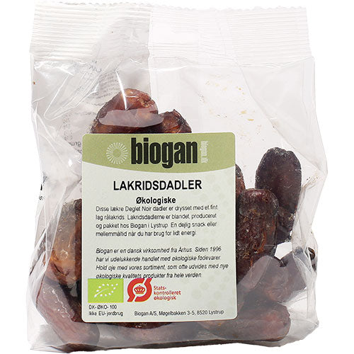 Biogan Lakridsdadler Økologisk | 200 gr fra Biogan på Mecindo.dk