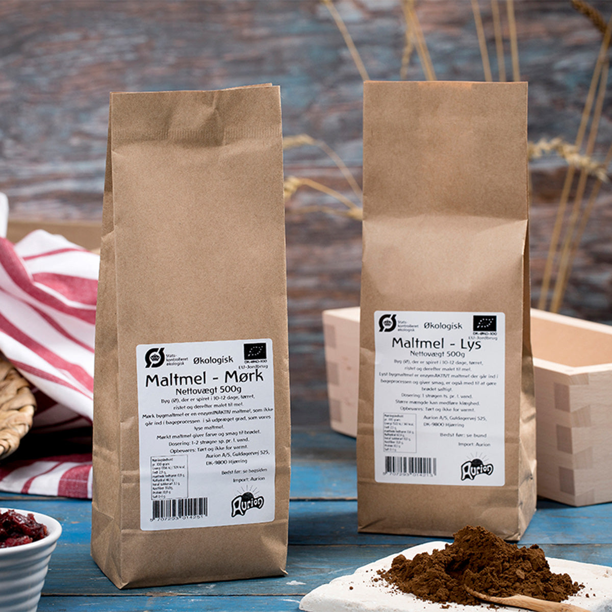Aurion Maltmel, Mørk Økologisk | 500 gr fra Aurion på Mecindo.dk