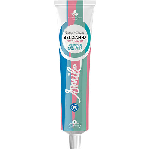Ben & Anna Toothpaste (75 ml) | Coco Mania + Fluoride fra Ben & Anna på Mecindo.dk