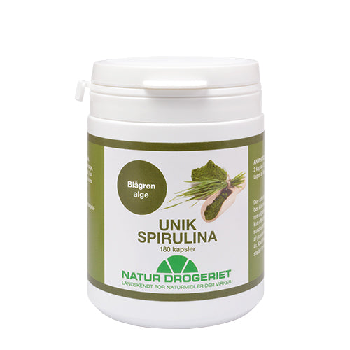 Natur-Drogeriet Spirulina | 180 kapsler fra Natur-Drogeriet på Mecindo.dk