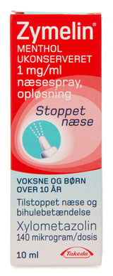 Zymelin Menthol Ukonserveret | 10 ml fra Zymelin på Mecindo.dk