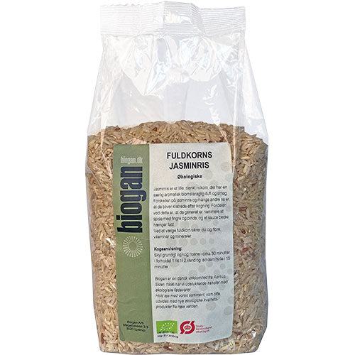 Biogan Økologisk Fuldkorn Jasminris | 1 kg fra Biogan på Mecindo.dk
