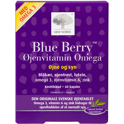 New Nordic Blue Berry Omega 3 | 60 kapsler fra New Nordic på Mecindo.dk