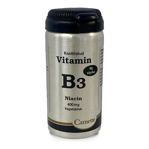 Camette B3 Vitamin Niacin 400mg | 90 Tabl. fra Camette på Mecindo.dk