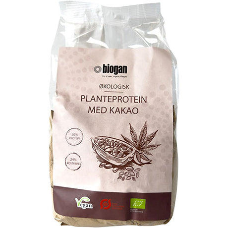 Biogan Planteprotein M. Kakao Vegansk Økologisk | 450 gr fra Biogan på Mecindo.dk