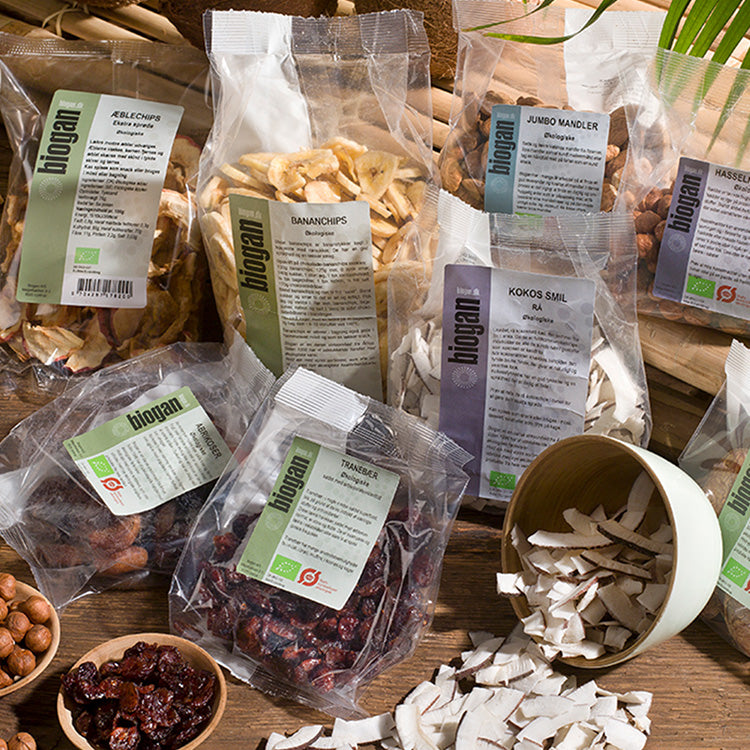 Biogan Økologiske AEblechips | 75 gr fra Biogan på Mecindo.dk