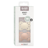 BIBS Infinity Silicone Symmetrical Size 2 Ivory/ fra BIBS på Mecindo.dk
