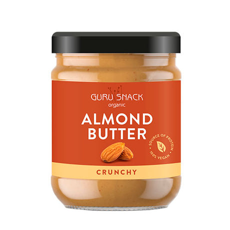 Guru Snack Mandelsmør Crunchy Økologisk | 500 gr fra Guru Snack på Mecindo.dk