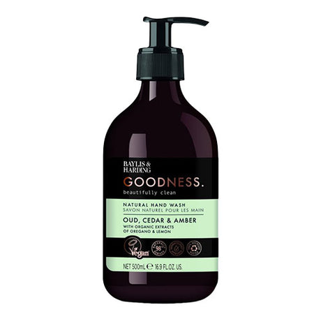 Baylis & Harding Hand Wash (500 ml) | Oud, Cedar & Amber fra Baylis & Harding Goodness på Mecindo.dk