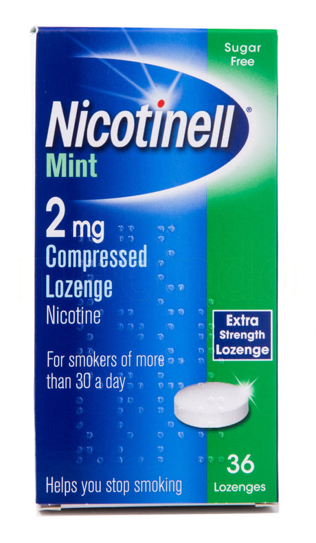 Nicotinell Mint, 2 mg, 36 sugetabletter fra Nicotinell på Mecindo.dk