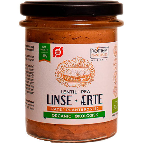 Rømer Linse-ærte smørrepålæg Økologisk | 180 g fra Rømer på Mecindo.dk