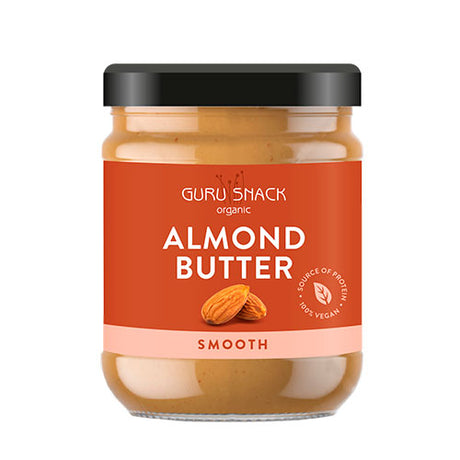 Guru Snack Mandelsmør Smooth Økologisk | 500 gr fra Guru Snack på Mecindo.dk