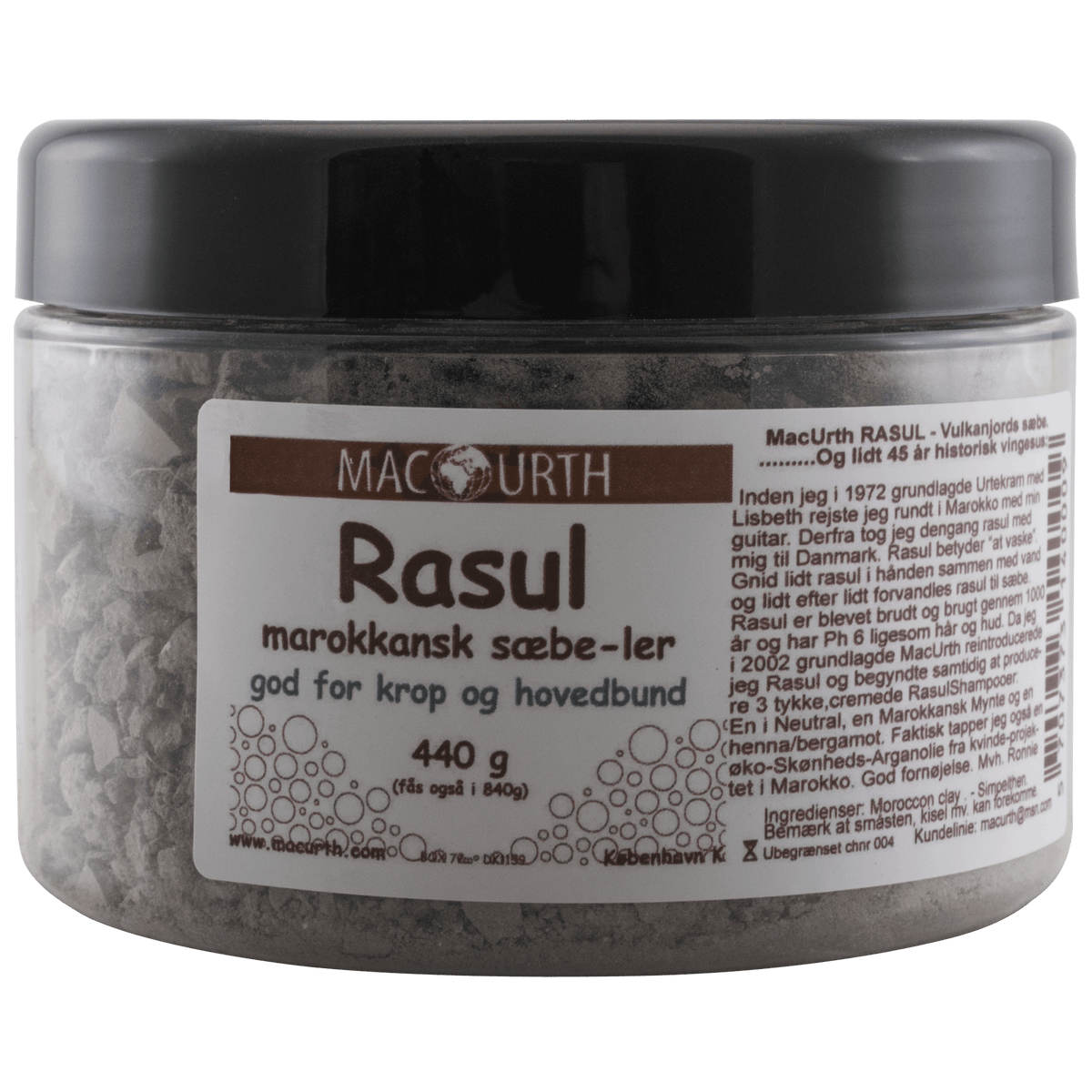 MacUrth Rasul Mineralsæbe | 440 g