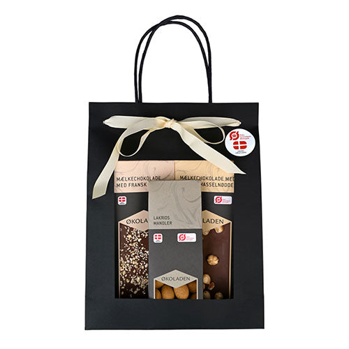 Økoladen Gourmet Gavepose Creme Økologisk M. 2 Chokoladeplader fra Økoladen på Mecindo.dk
