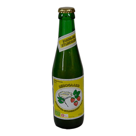 Søbogaard Jordbær-hyldeblomstdrik Økologisk | 25 cl fra Søbogaard på Mecindo.dk