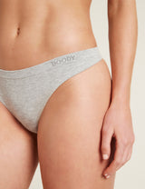 Boody G-string Light Grey Marl | Str. M fra Boody på Mecindo.dk