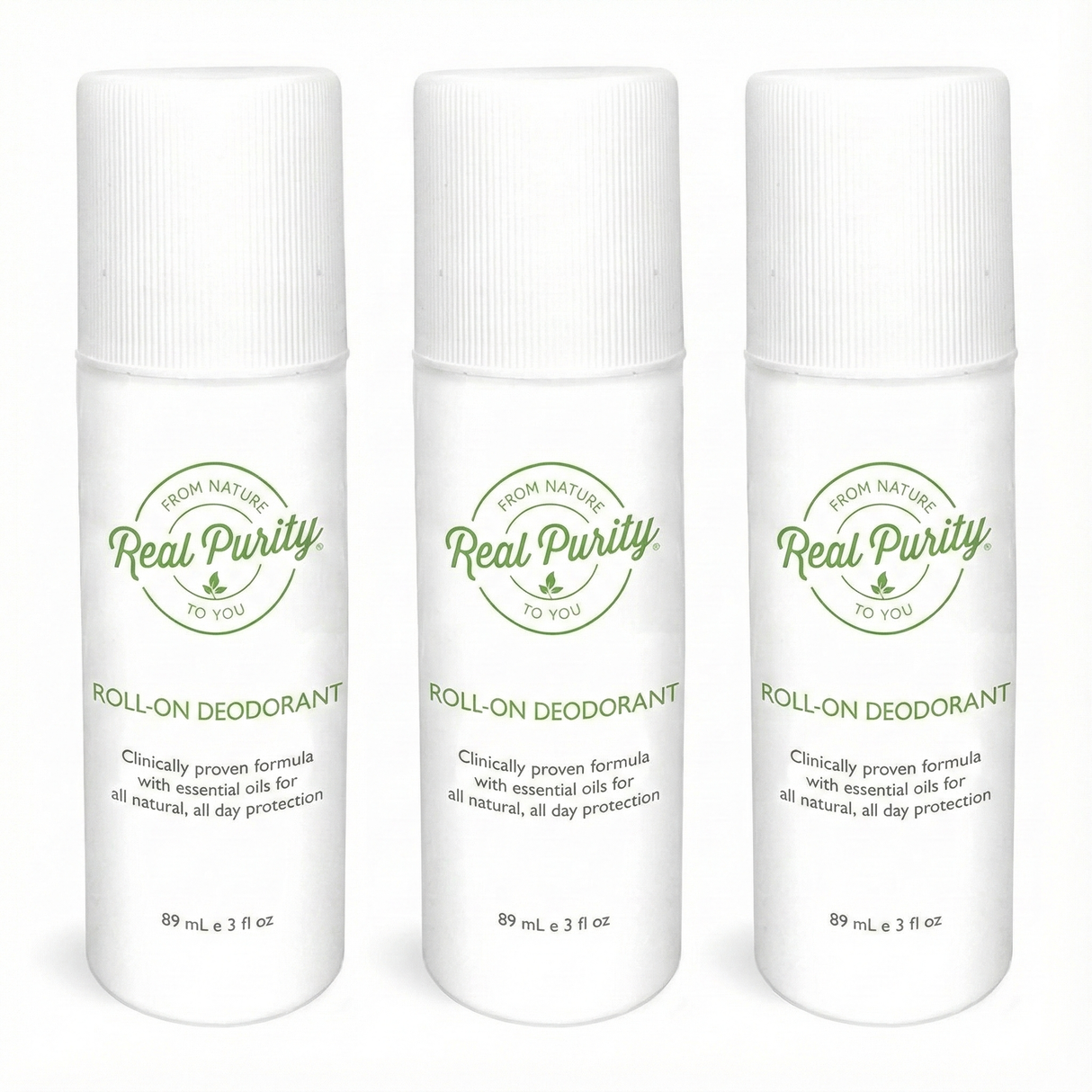 Real Purity Deodorant Roll-on | 3 x 89 ml fra Real Purity på Mecindo.dk