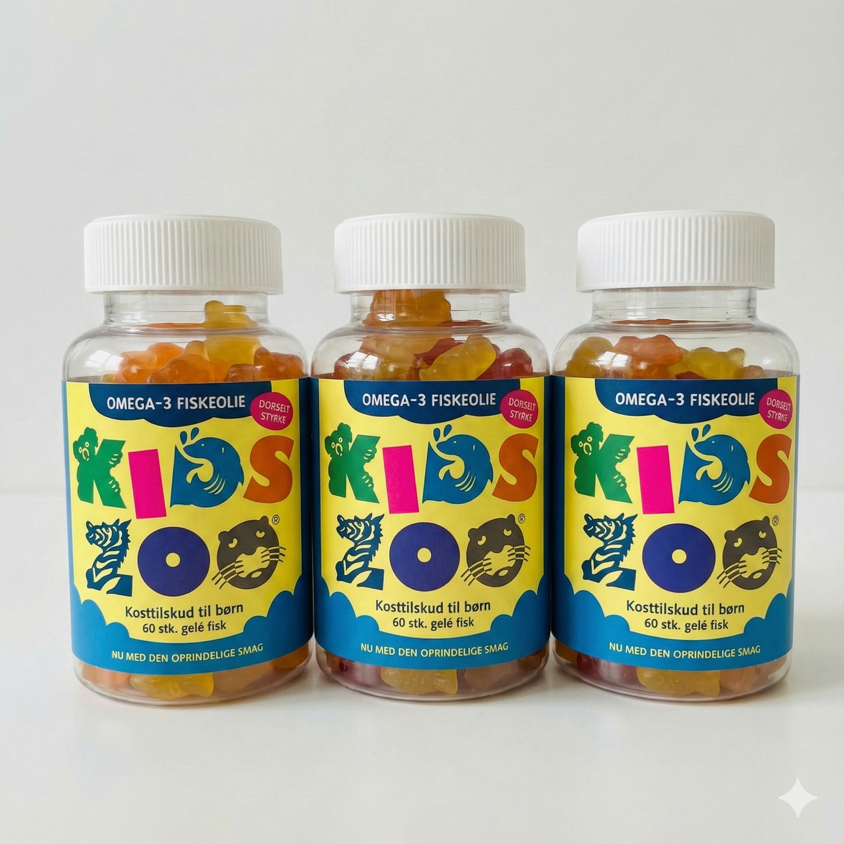 Kids Zoo Omega 3 | 3 x 60 gummies fra Kids Zoo på Mecindo.dk