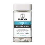 Unikalk Forte 20 + K2 Vitamin | 140 tabletter fra Unikalk på Mecindo.dk