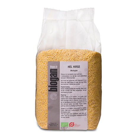 Biogan Økologisk Hel Hirse | 1 kg fra Biogan på Mecindo.dk