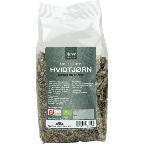Natur-Drogeriet Hvidtjørn Blade M.blomst Økologisk M. Aftagelig Etiket | 100 g fra Natur-Drogeriet på Mecindo.dk