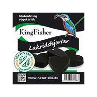 Kingfisher Lakridshjerter Glutenfri | 90 gr fra Kingfisher på Mecindo.dk