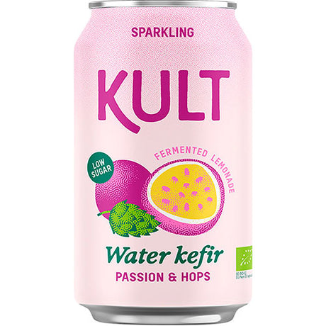 KULT Vandkefir 33 cl | Passionsfrugt & Humle fra KULT på Mecindo.dk