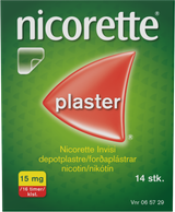 Nicorette Invisi Depotplastre 15 mg fra Nicorette på Mecindo.dk
