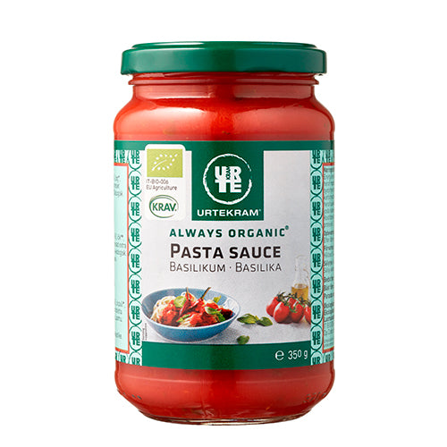 Urtekram Pastasauce Basilikum Økologisk | 350 gr fra Urtekram på Mecindo.dk