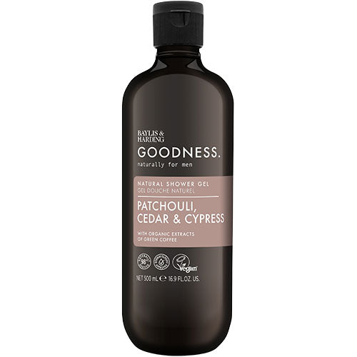 Baylis & Harding Shower Gel (500 ml) | Men Patchouli, Cedar & Cypress fra Baylis & Harding Goodness på Mecindo.dk