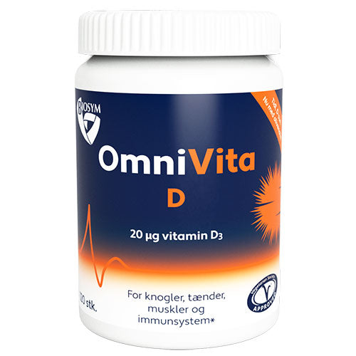 Biosym Omnivita D | 120 kapsler fra Biosym på Mecindo.dk
