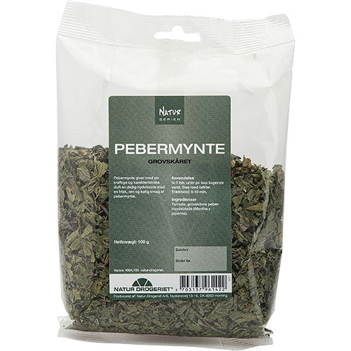 Natur-Drogeriet Pebermynte Groft Skåret | 100 gr fra Natur-Drogeriet på Mecindo.dk