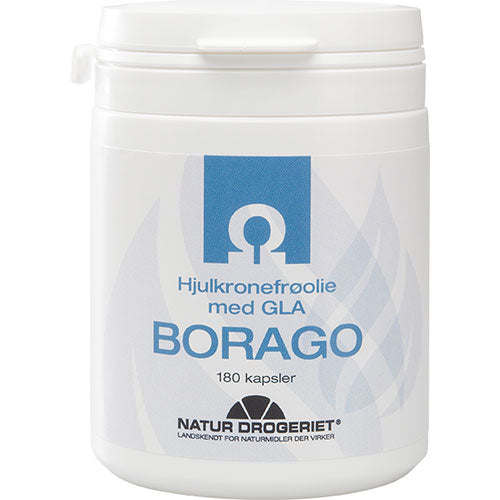 Natur-Drogeriet Borago Hjulkroneolie Kapsler 500 Mg Ø | 180 kapsler fra Natur-Drogeriet på Mecindo.dk