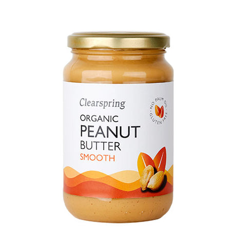 Clearspring Peanut Butter Smooth | 350 gr fra Clearspring på Mecindo.dk
