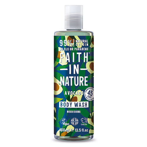 Faith in Nature Body Wash (400 ml) | Avocado fra Faith in Nature på Mecindo.dk